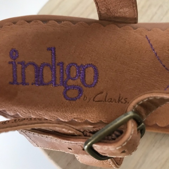Indigo by Clarks Bordeaux Tan Sandals. Size 8M. - Picture 3 of 12